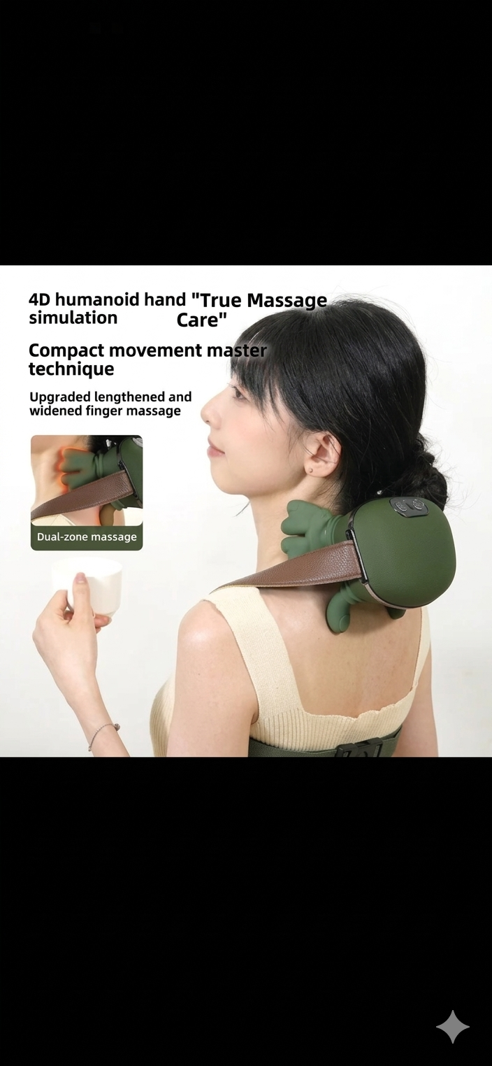 Trapezius Neck & Shoulder Massager Rechargeable Pain Relief