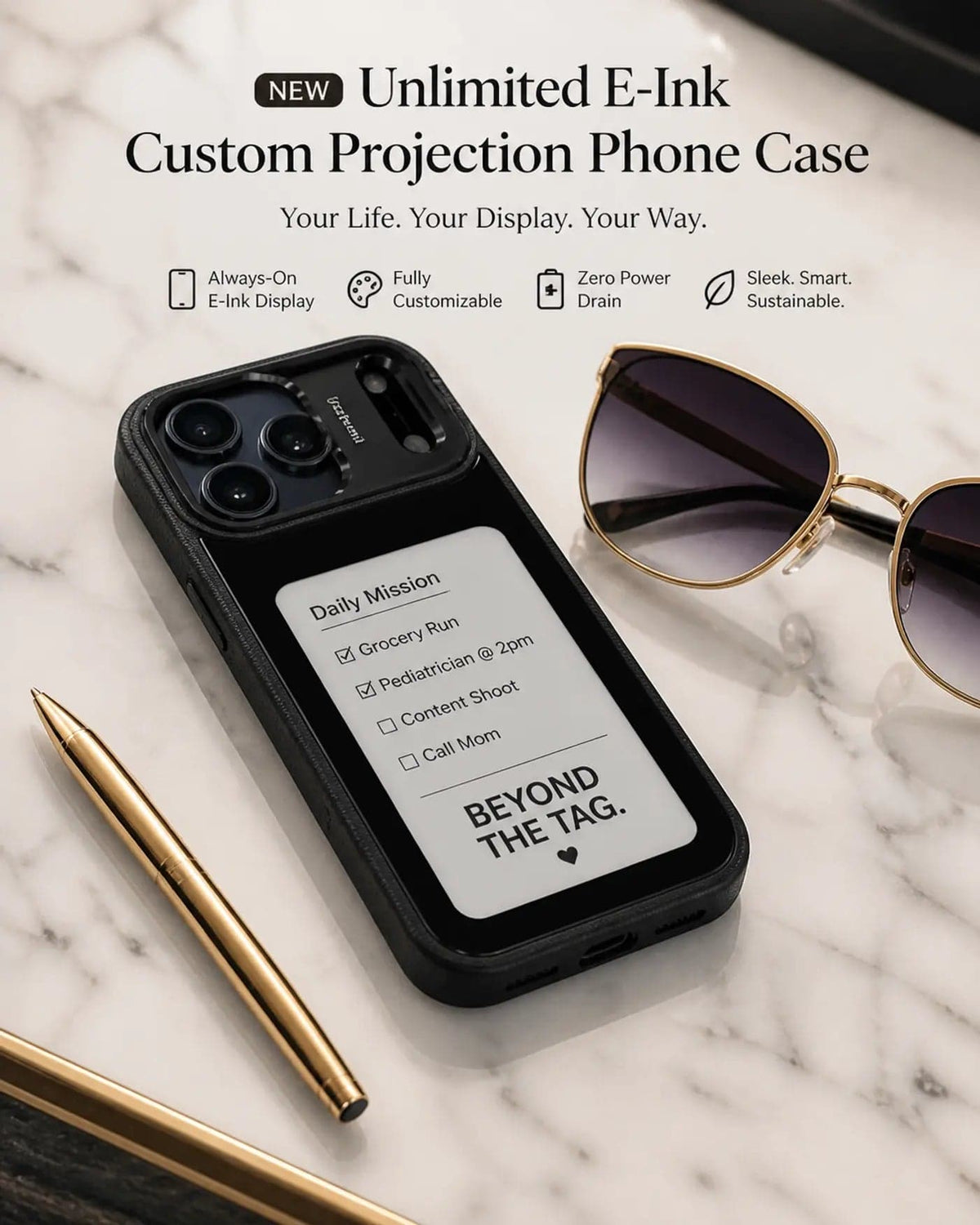 Accessories E-ink Screen Phone Case Unlimited Screen Projection Personalized Phone Cover E-ink Screen Phone Case Unlimited Screen Projection Personalized Phone Cover