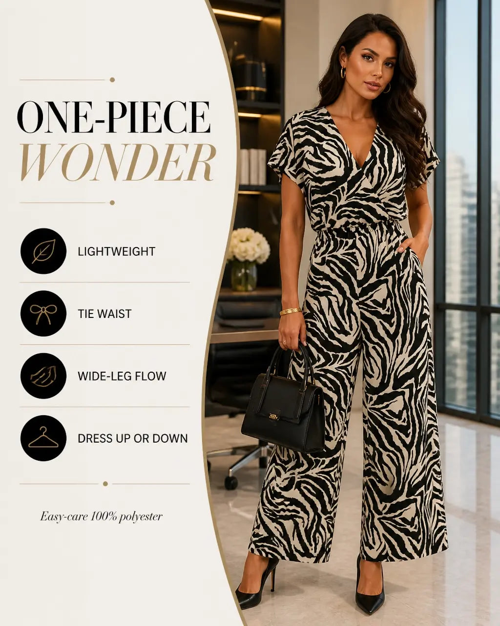 Leopard Print Short Sleeve Wide-Leg  Jumpsuit Leopard Print Short Sleeve Wide-Leg Jumpsuit - Stylish & Chic