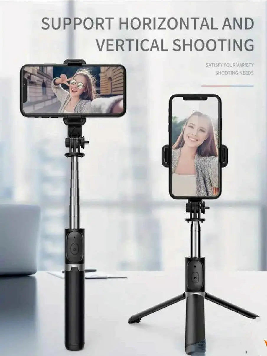 Travel Tripod Selfie Stick  (40-Inch, Black) Dias Dazzling Discoveries
