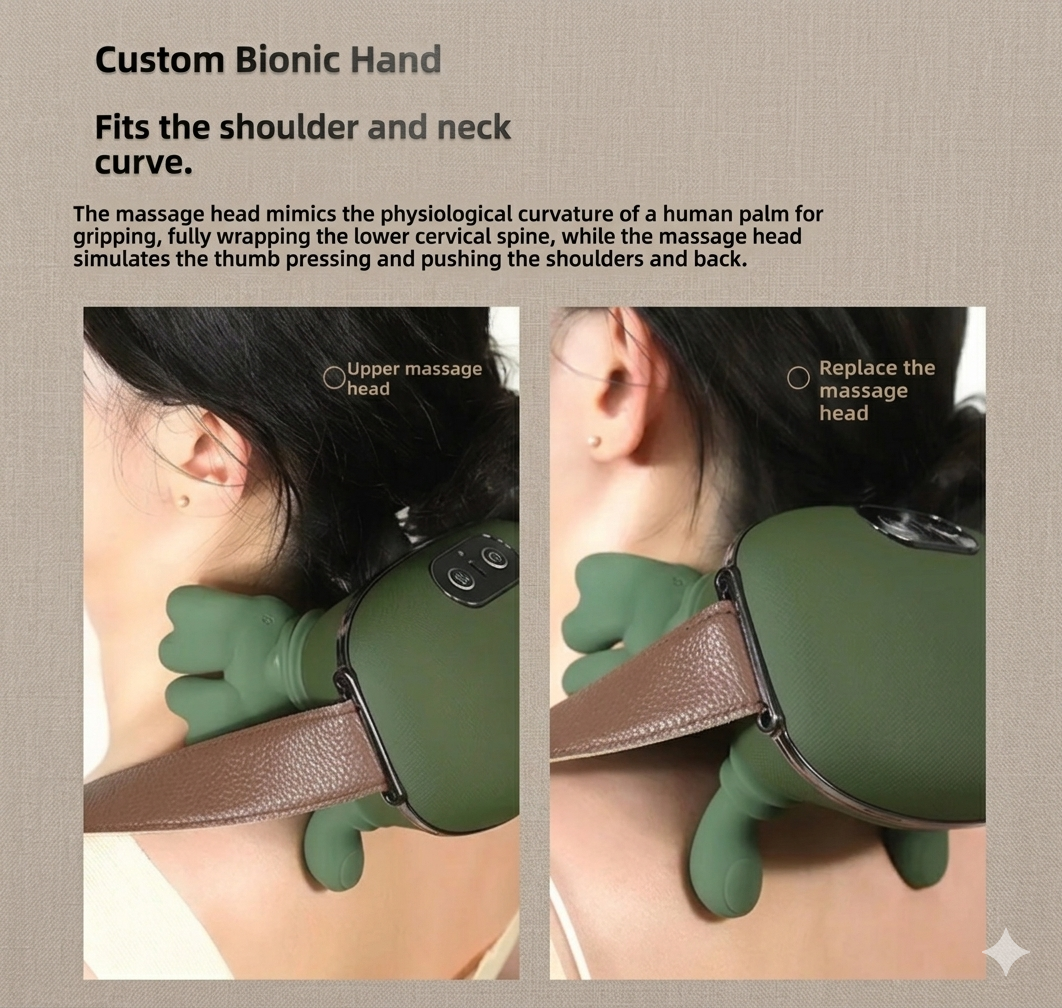 Trapezius Neck & Shoulder Massager Rechargeable Pain Relief