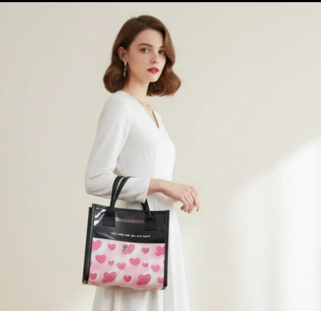 Heart Print Fashion Handbag Trendsi