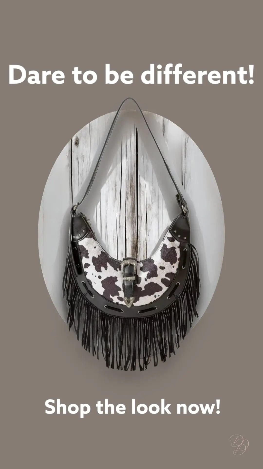 Cow Print Faux Leather Hobo Bag Trendsi
