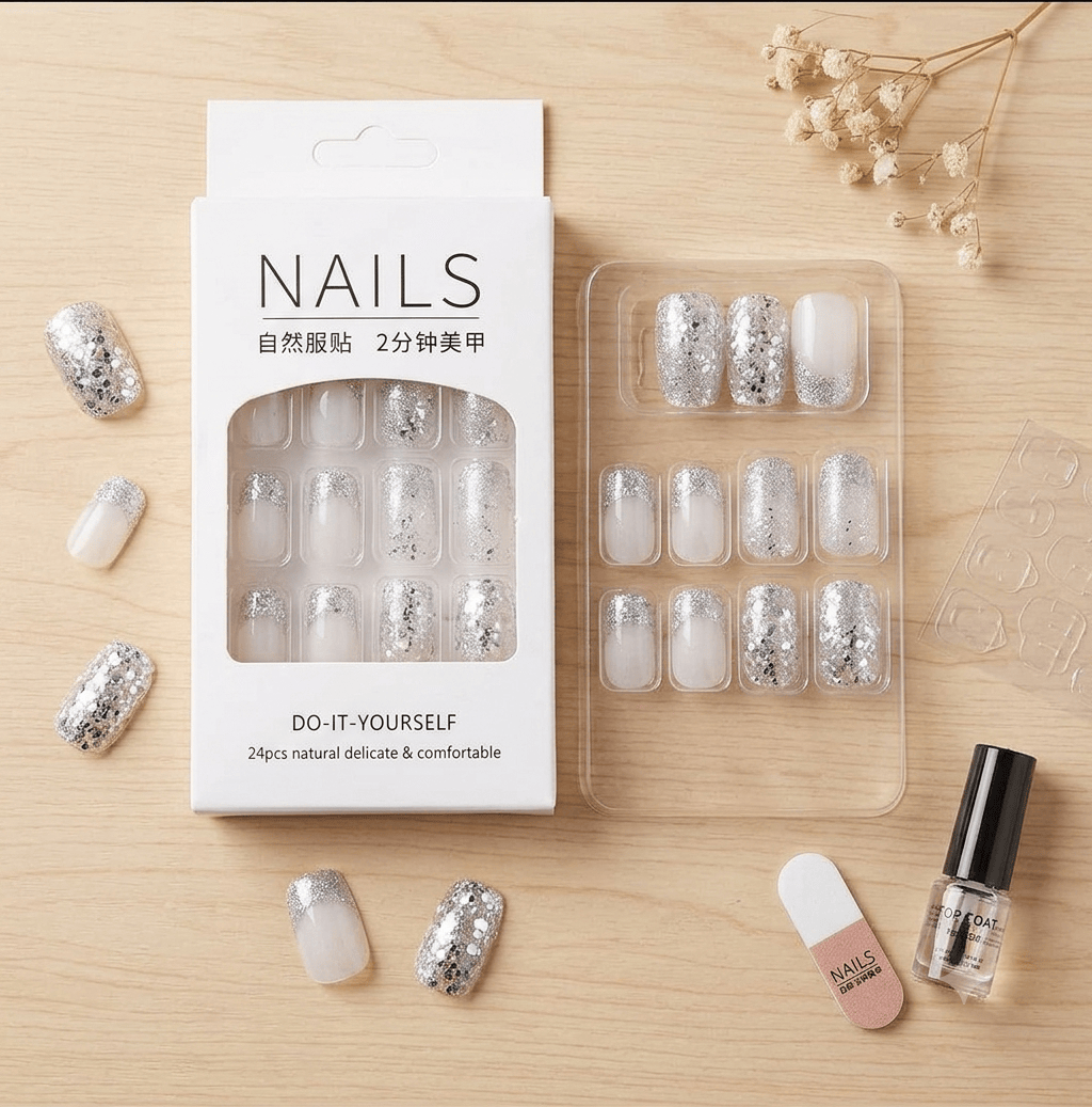 Square Press-On Nails – Trendy Multi-Design Manicure Sets Square Press-On Nails – Trendy Multi-Design Manicure Sets