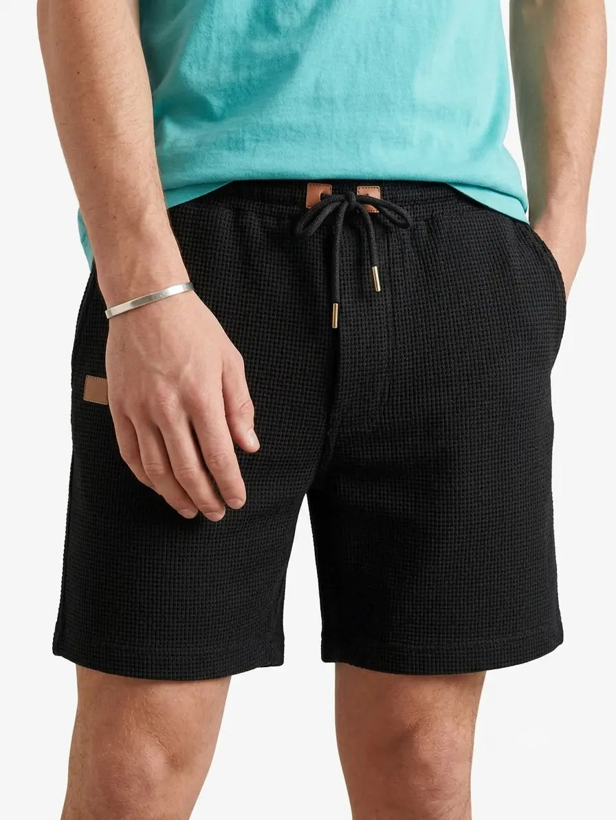 Men’s Premium Waffle Knit Shorts – Regular Fit Premium Waffle Shorts Mens | Men’s Regular Fit Shorts