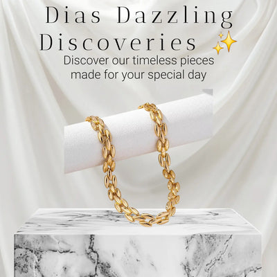 18K Gold-Plated Chunky Necklace Trendsi