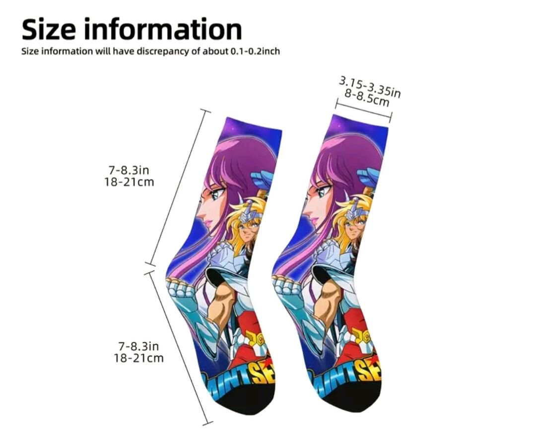 Anime, Cartoon-Heroes Crew Socks
