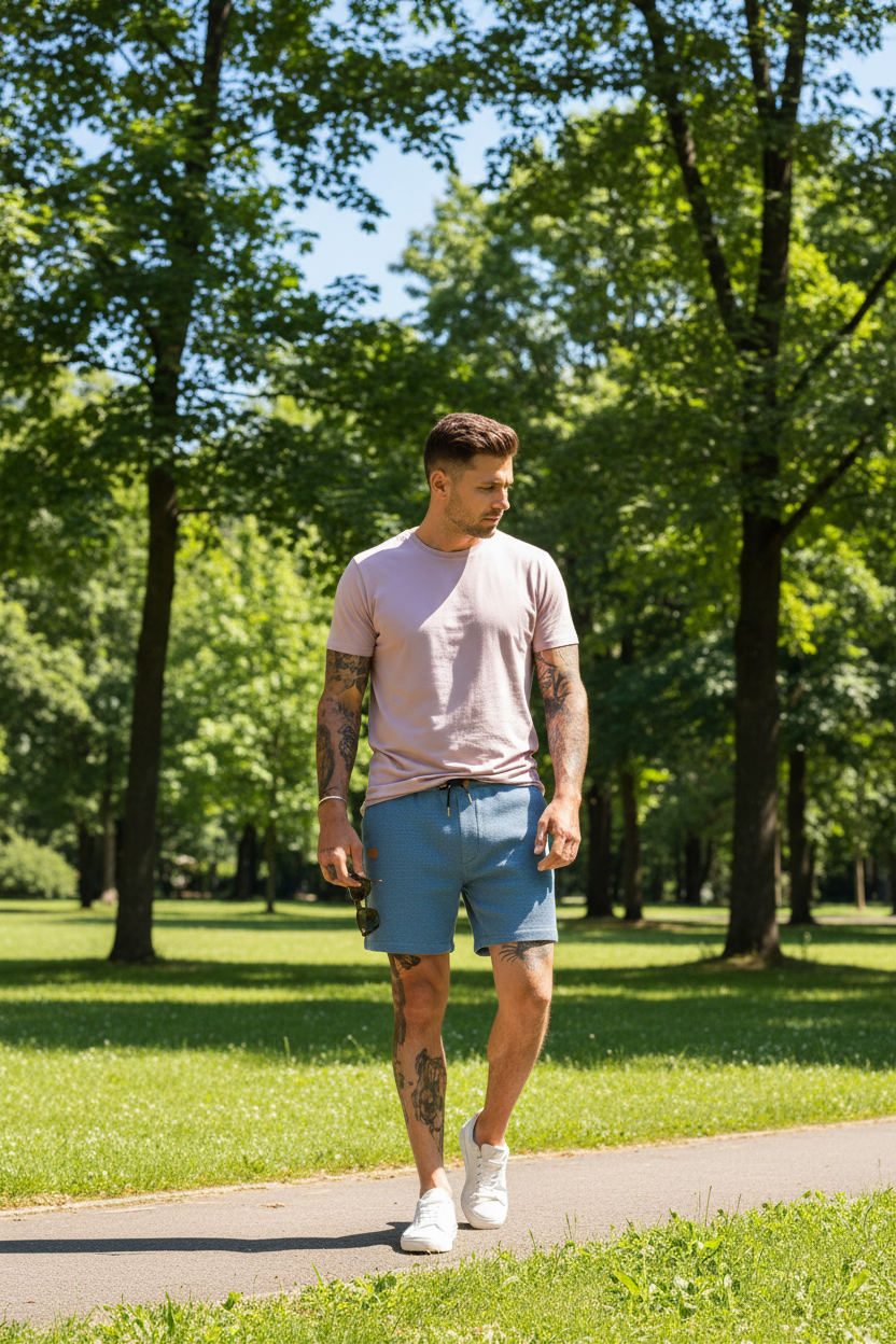 Men’s Premium Waffle Knit Shorts – Regular Fit Premium Waffle Shorts Mens | Men’s Regular Fit Shorts