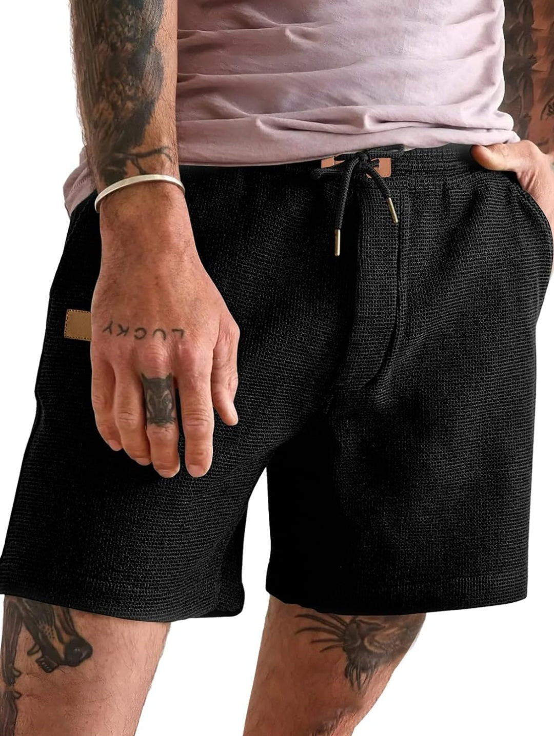 Men’s Premium Waffle Knit Shorts – Regular Fit Dias Dazzling Discoveries