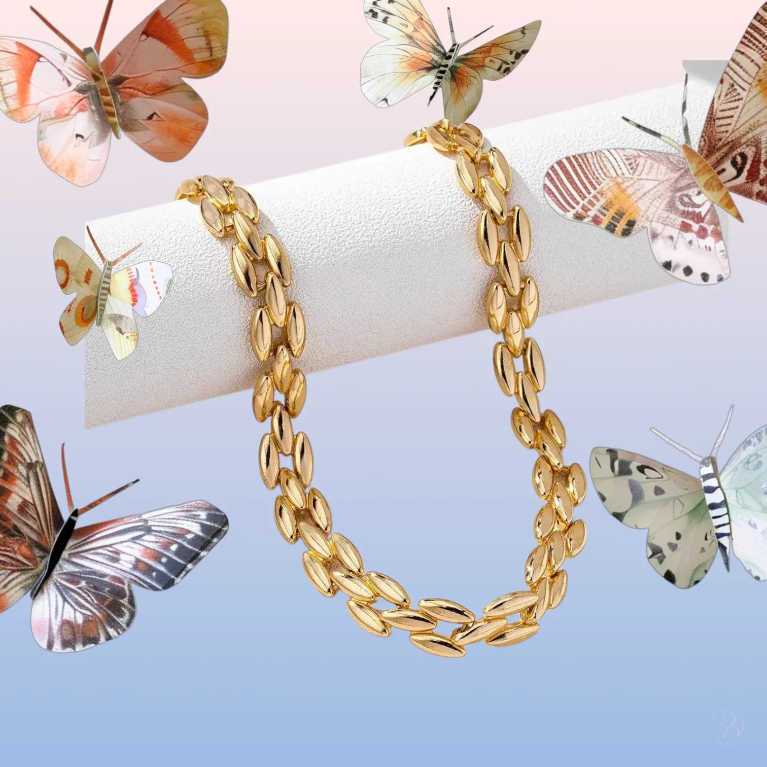 18K Gold-Plated Chunky Necklace Trendsi