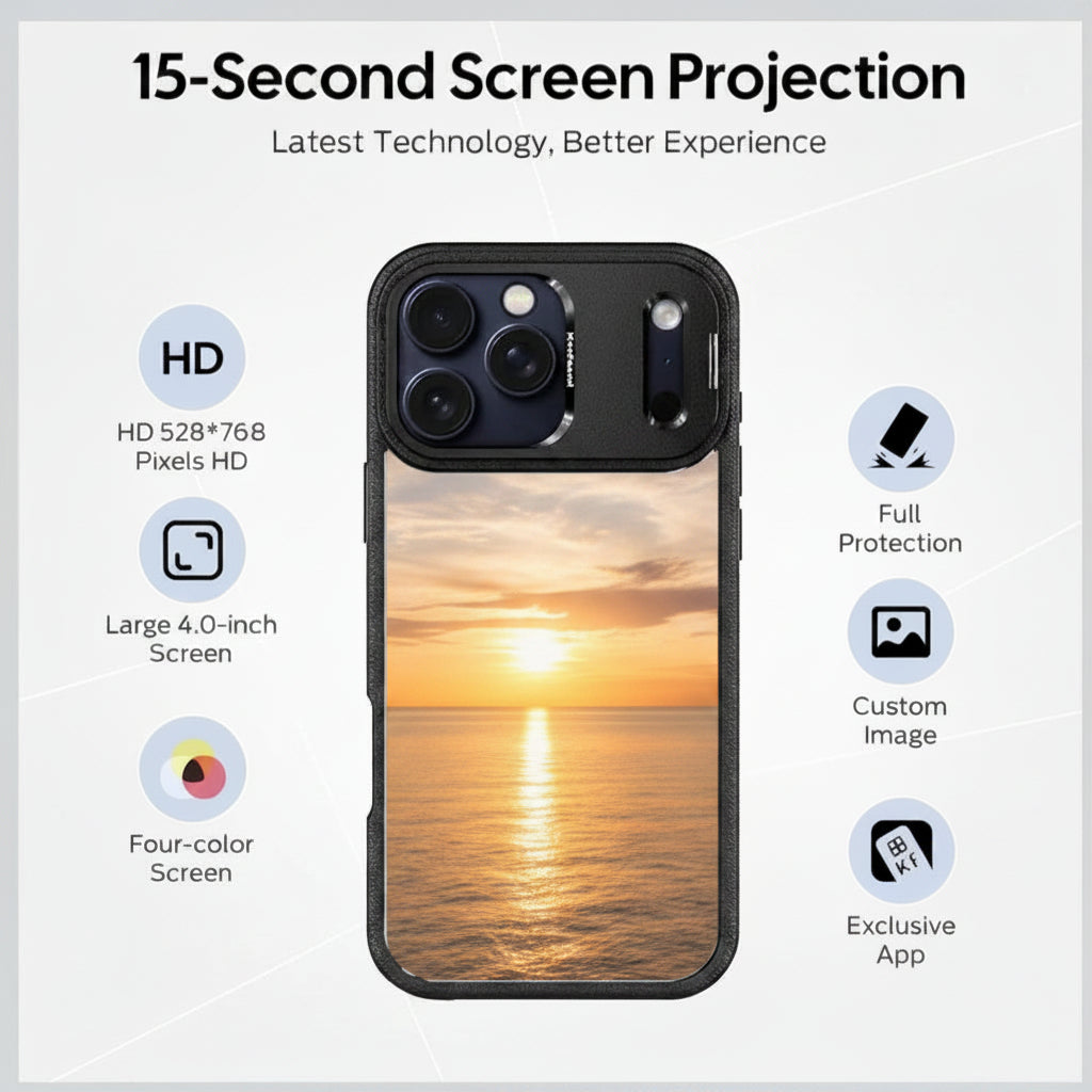Custom E-Ink Phone Case for iPhone – NFC Smart Photo Display | Gift for Moms & Parents