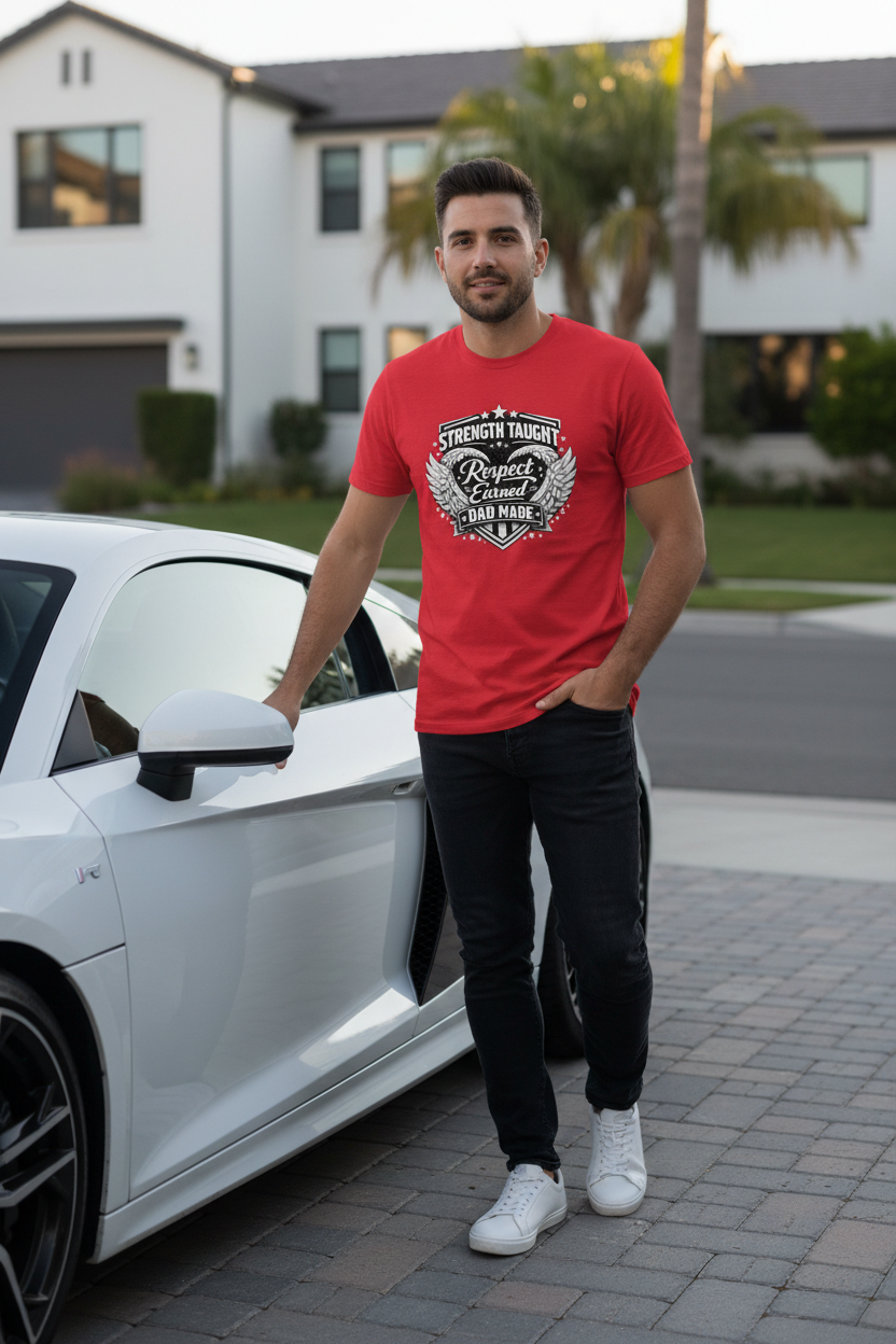 Men's Strength Taught Respect Earned Graphic Tee | Men's Den