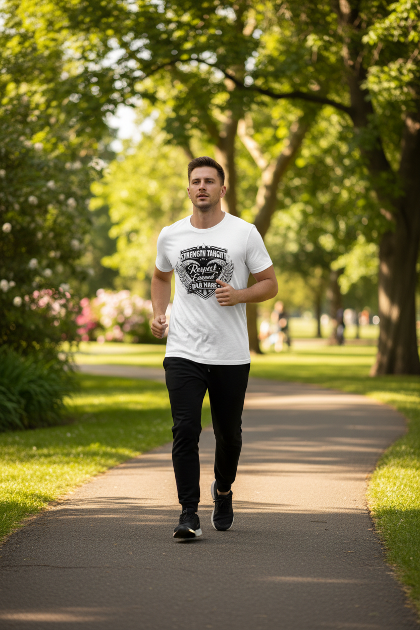 Men's Strength Taught Respect Earned Graphic Tee | Men's Den