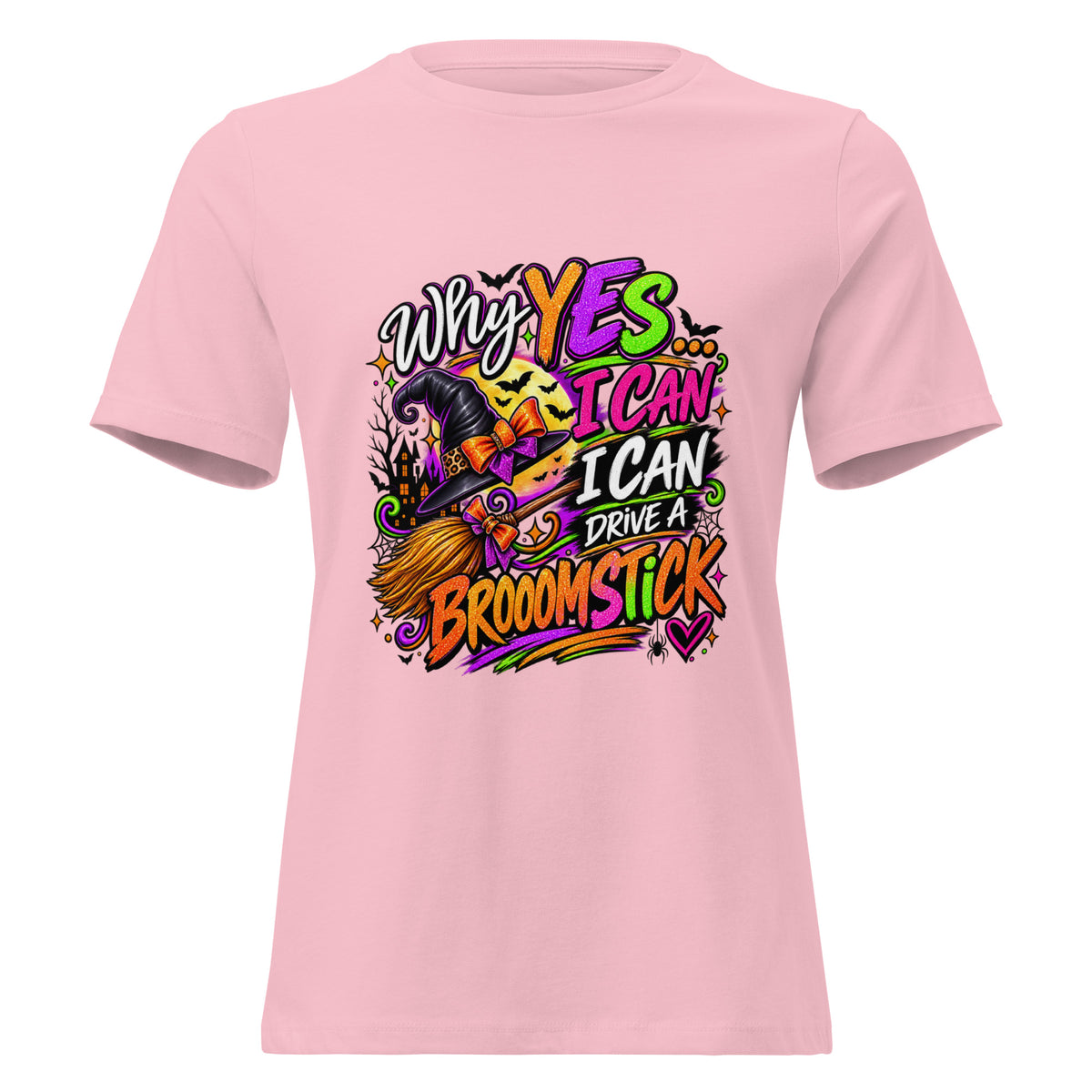 halloween tshirt "Why Yes I Can Drive a Broomstick" Halloween Graphic Tee "Why Yes I Can Drive a Broomstick" Halloween Graphic Tee